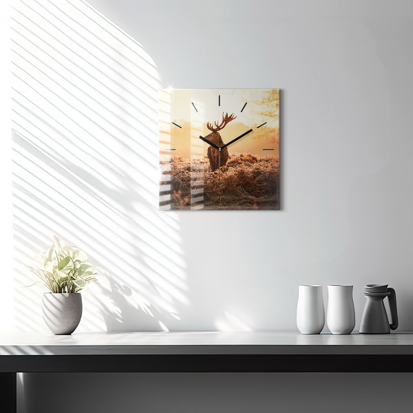 Orologio quadrato Cervo all'alba
