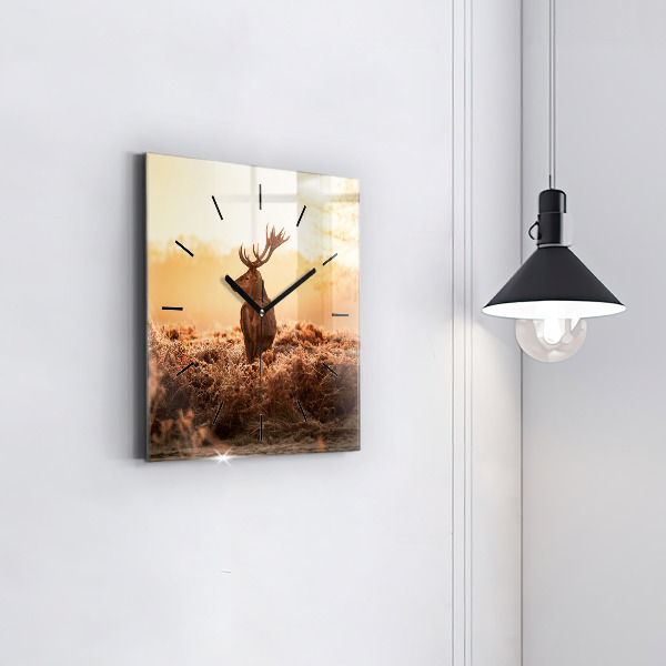 Orologio quadrato Cervo all'alba