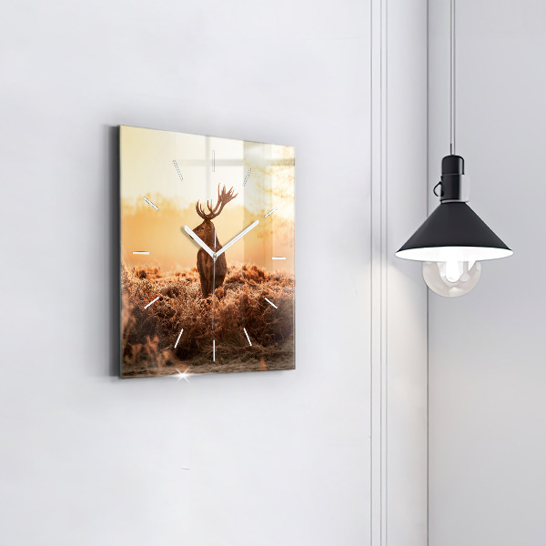 Orologio quadrato Cervo all'alba