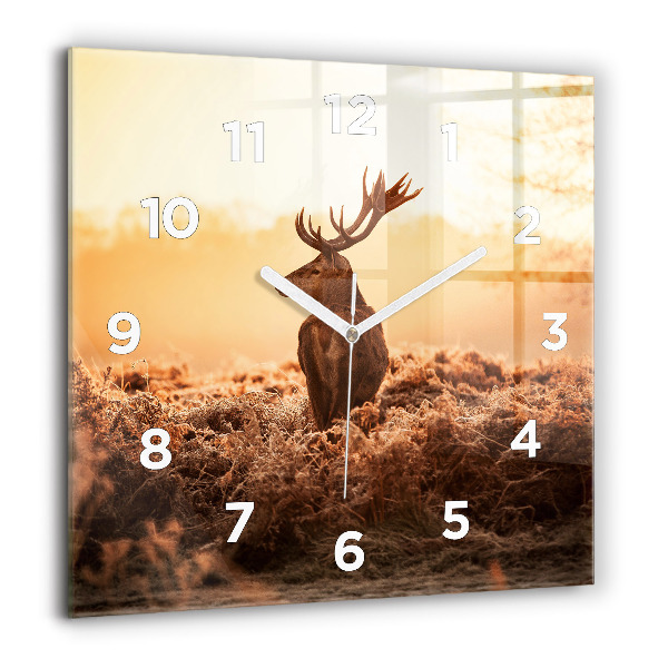 Orologio quadrato Cervo all'alba