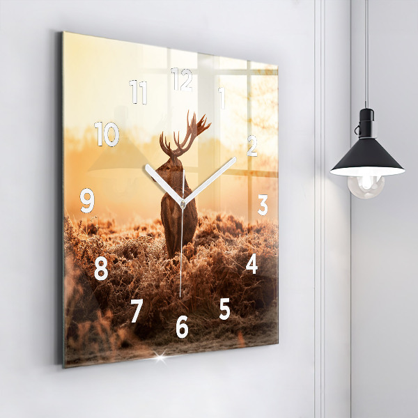 Orologio quadrato Cervo all'alba