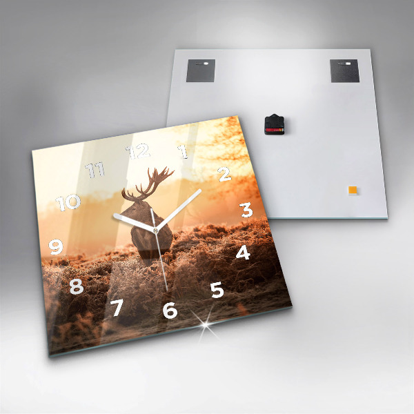 Orologio quadrato Cervo all'alba