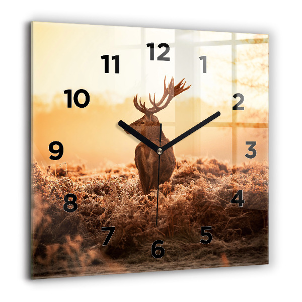 Orologio quadrato Cervo all'alba