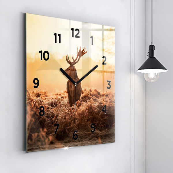 Orologio quadrato Cervo all'alba