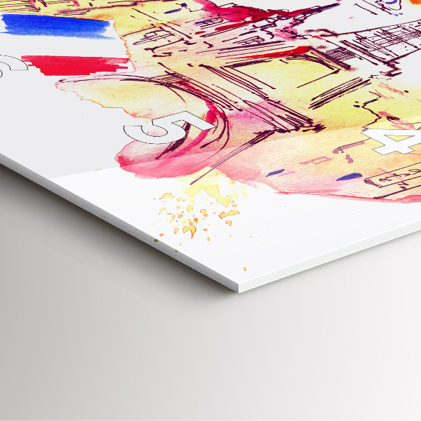 Orologio quadrato Paesi attraenti nel mondo