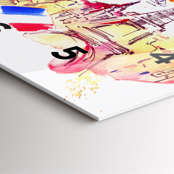 Orologio quadrato Paesi attraenti nel mondo