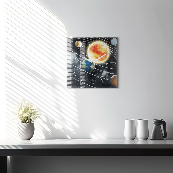 Orologio quadrato Il sistema solare