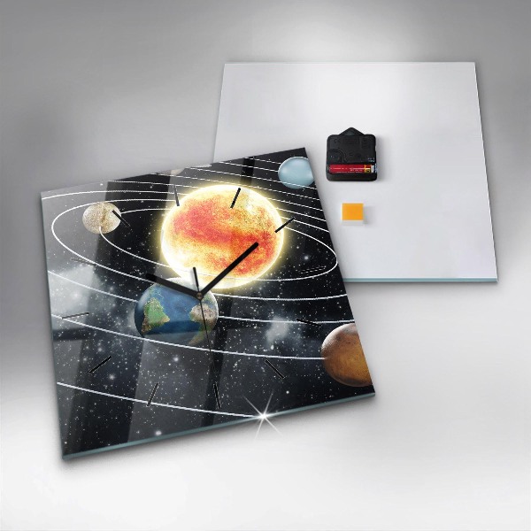 Orologio quadrato Il sistema solare