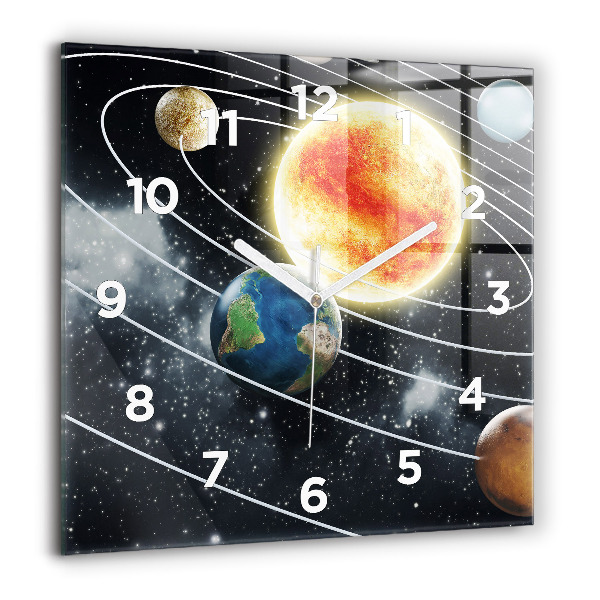 Orologio quadrato Il sistema solare