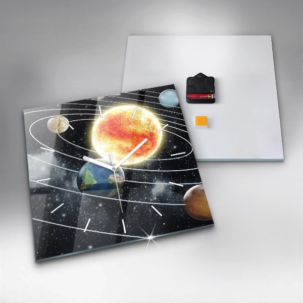 Orologio quadrato Il sistema solare