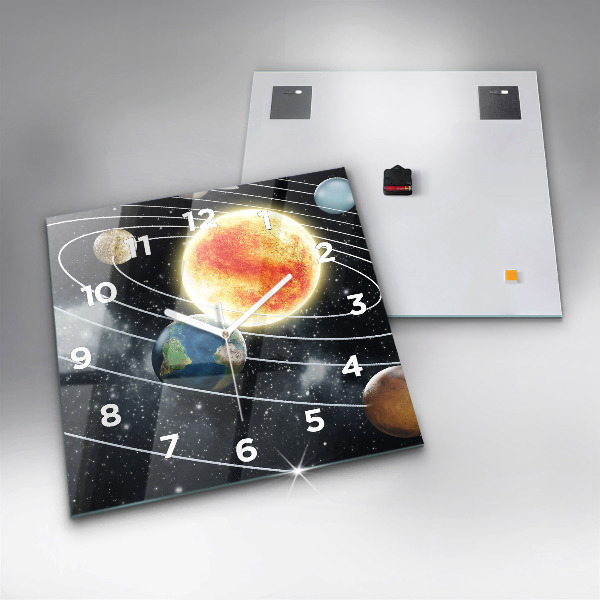 Orologio quadrato Il sistema solare