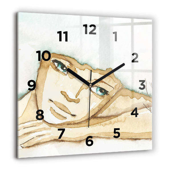Orologio quadrato Ritratto di una donna