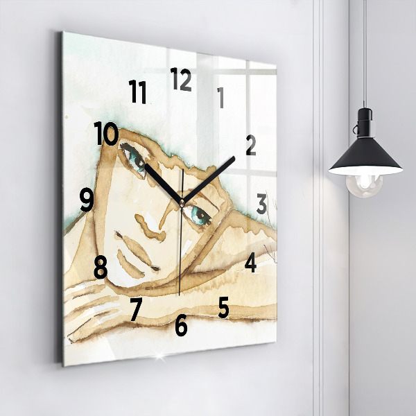 Orologio quadrato Ritratto di una donna