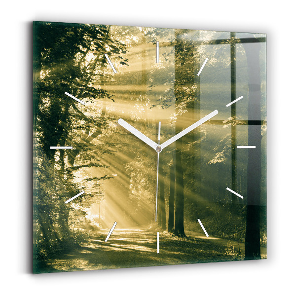 Orologio quadrato Foresta dei raggi del sole