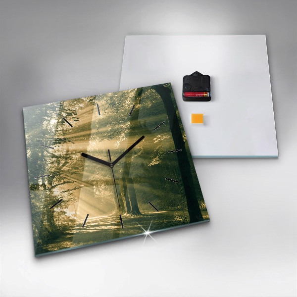 Orologio quadrato Foresta dei raggi del sole