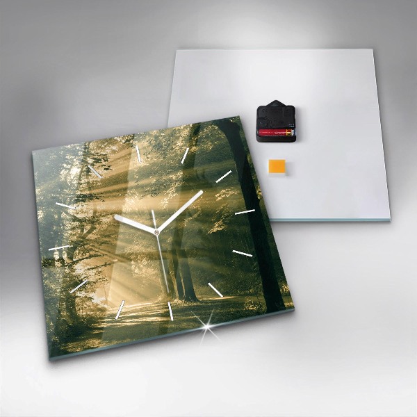 Orologio quadrato Foresta dei raggi del sole