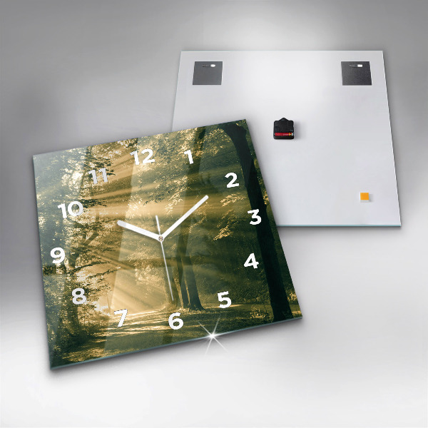 Orologio quadrato Foresta dei raggi del sole