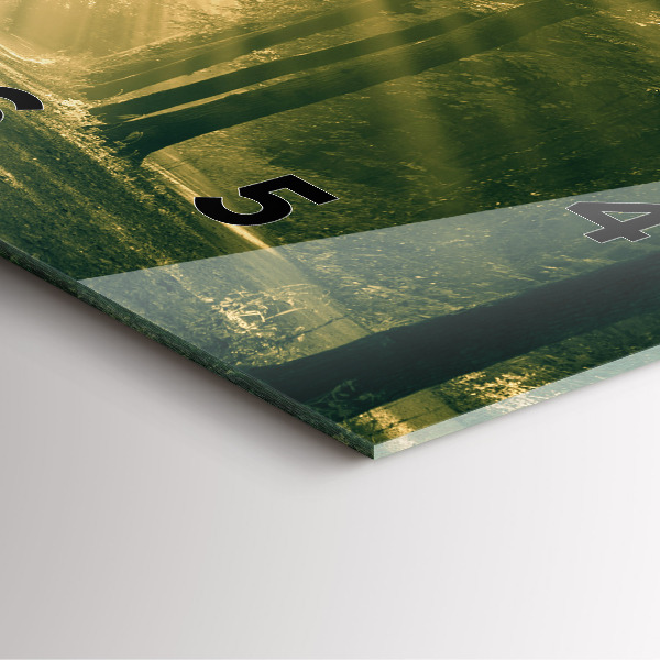 Orologio quadrato Foresta dei raggi del sole