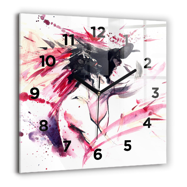 Orologio quadrato Astrazione degli amanti