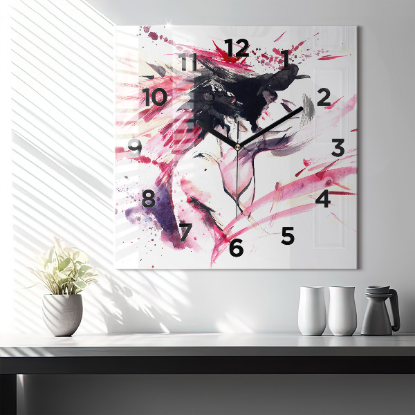Orologio quadrato Astrazione degli amanti