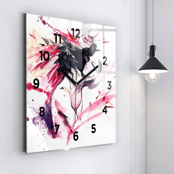 Orologio quadrato Astrazione degli amanti