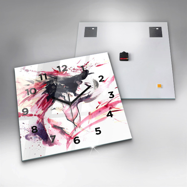 Orologio quadrato Astrazione degli amanti