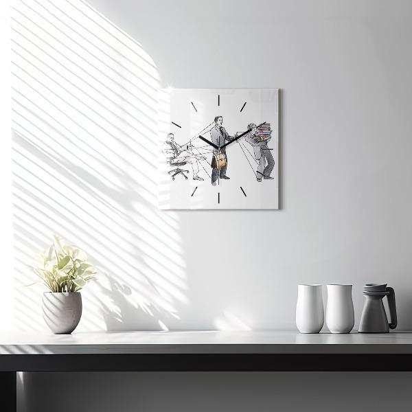 Orologio quadrato Persone burattinaie