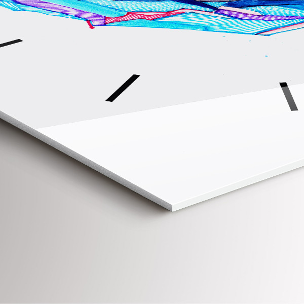 Orologio quadrato Sciatore