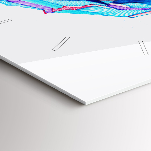 Orologio quadrato Sciatore