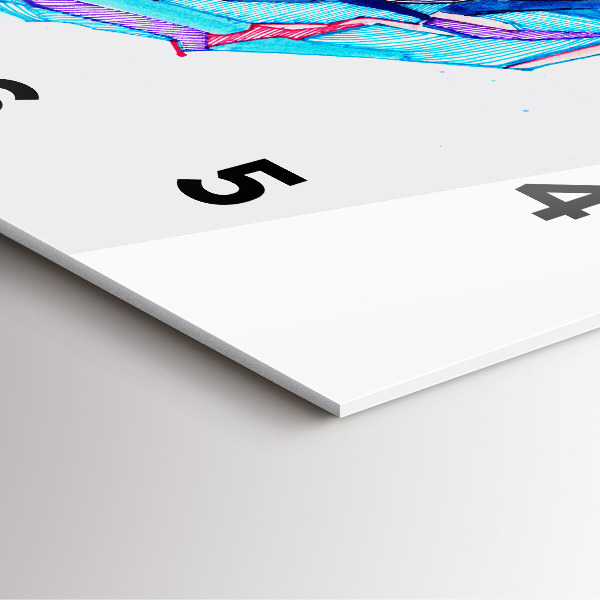 Orologio quadrato Sciatore