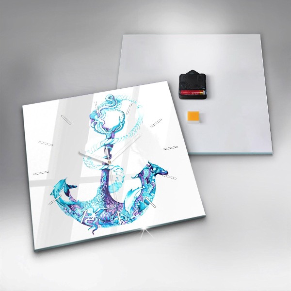 Orologio quadrato Ancora galleggiante