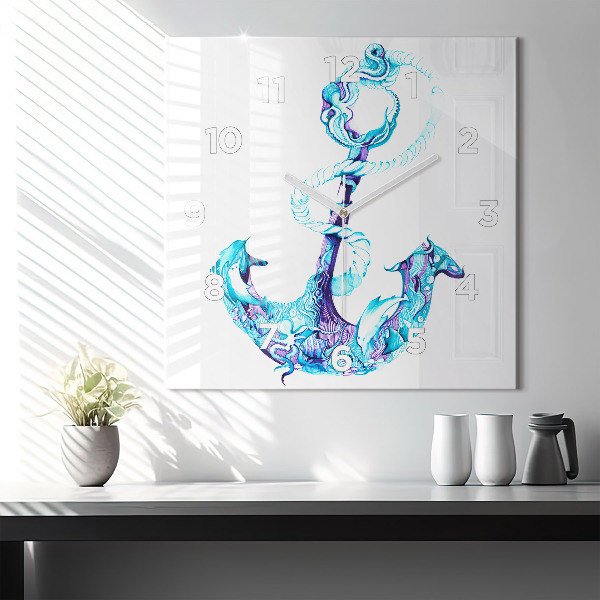 Orologio quadrato Ancora galleggiante