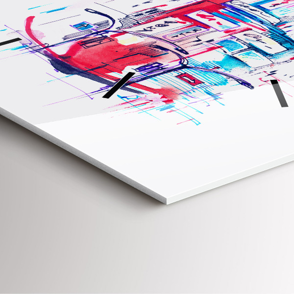 Orologio quadrato Tacco rosso