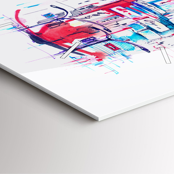 Orologio quadrato Tacco rosso