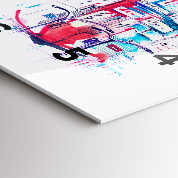 Orologio quadrato Tacco rosso