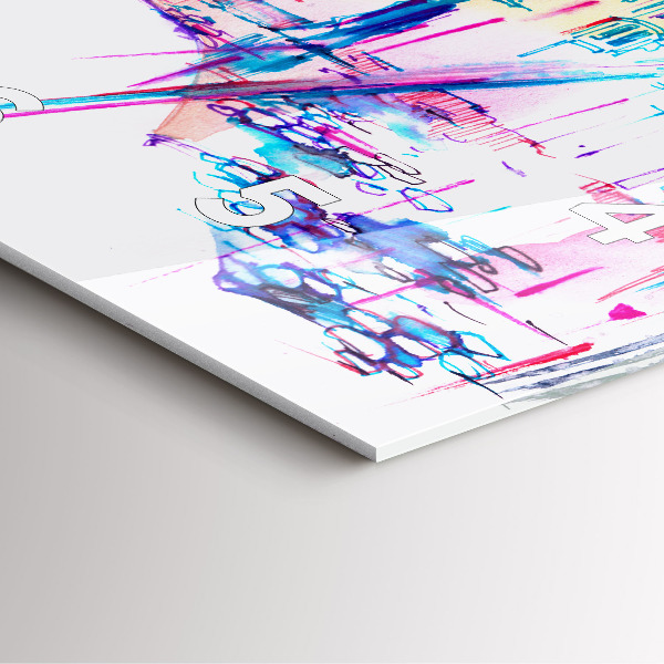 Orologio quadrato Ombrello antipioggia e città