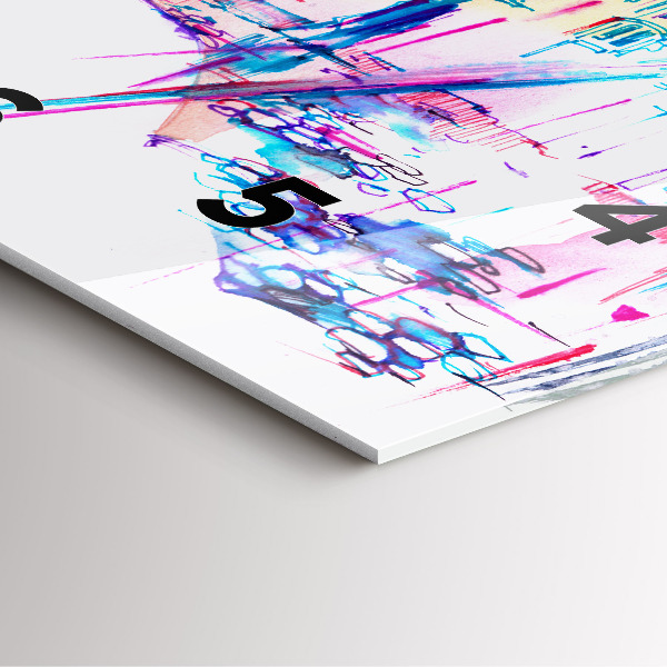 Orologio quadrato Ombrello antipioggia e città