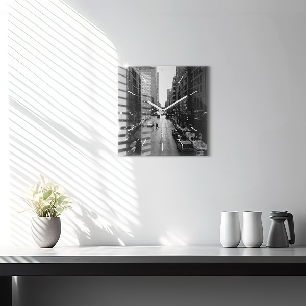 Orologio quadrato Strade della città di Chicago