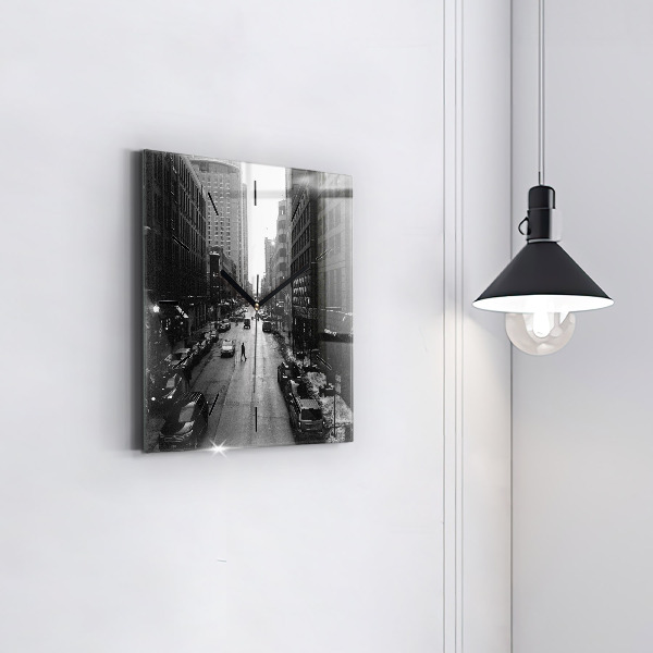 Orologio quadrato Strade della città di Chicago