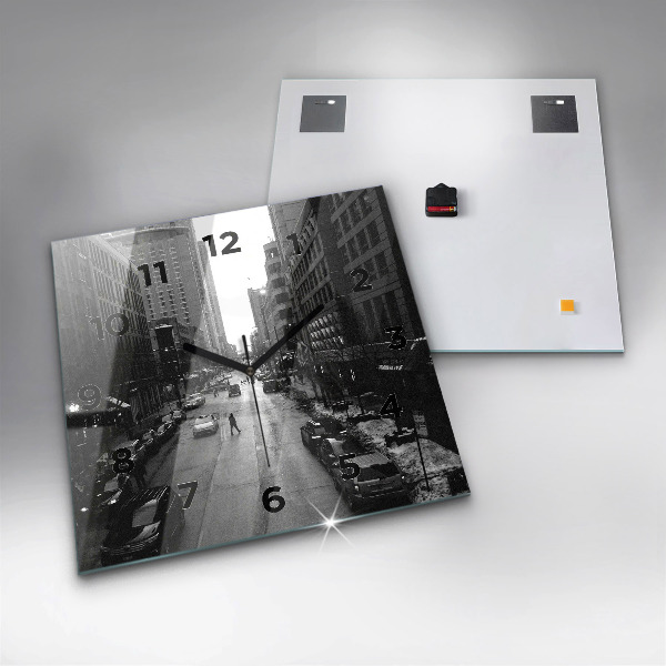 Orologio quadrato Strade della città di Chicago