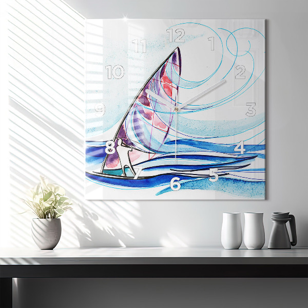 Orologio quadrato Tavola da surf