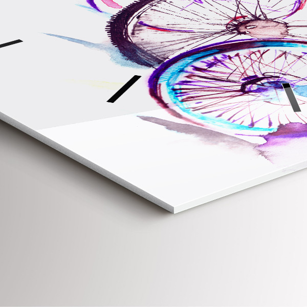 Orologio quadrato Biciclette cittadine colorate
