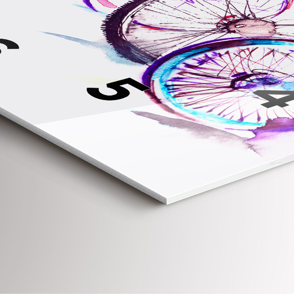 Orologio quadrato Biciclette cittadine colorate