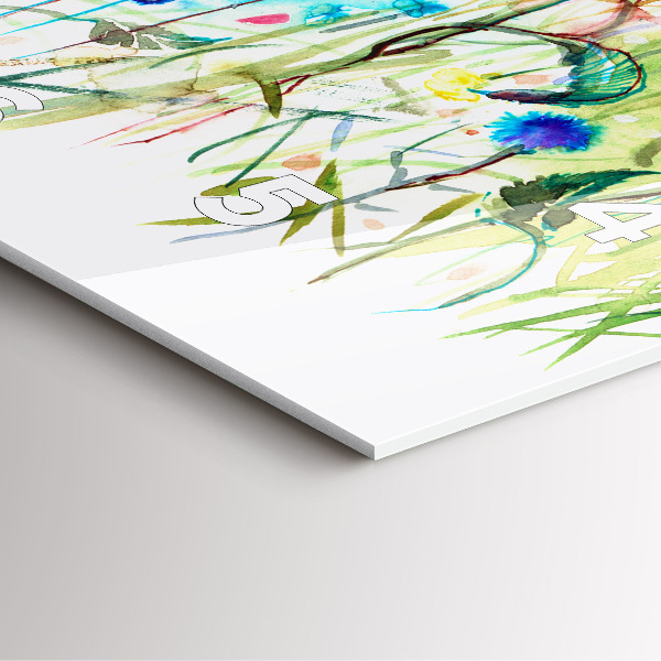 Orologio quadrato Fiori nel prato