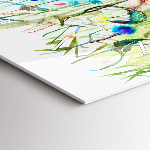 Orologio quadrato Fiori nel prato