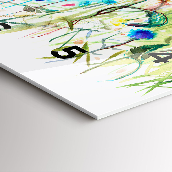 Orologio quadrato Fiori nel prato