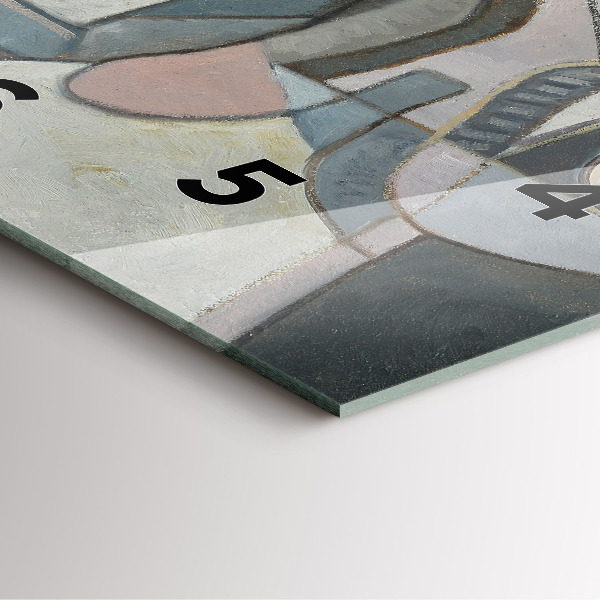 Orologio quadrato Pittura astratta