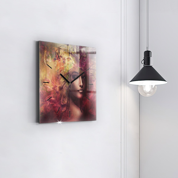 Orologio quadrato Ritratto di una donna
