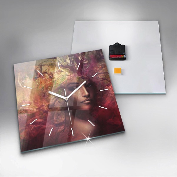 Orologio quadrato Ritratto di una donna