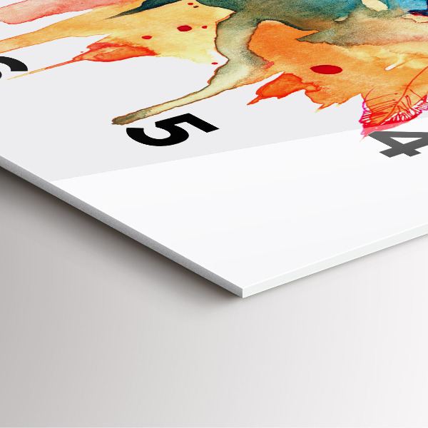 Orologio quadrato Pappagallo rosso colorato